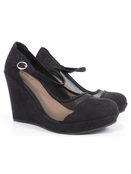 torrid Shoes - Torrid Mesh Platform Wedge Size 10 Extra Wide Width Fairy Whimsigoth Mary Jane